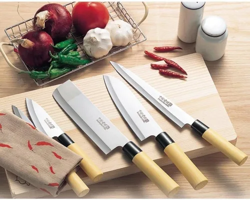 Miniatura 6 de Juego de 5 cuchillos de cocina japoneses (caja de madera) Mr. Takaaki Nakamura