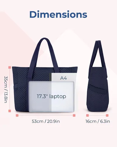 Miniatura 2 de BAGSMART Bolsa grande para mujer, bolsa de hombro de viaje con asa superior con hebilla para esterilla de yoga para gimnasio, trabajo, viajes