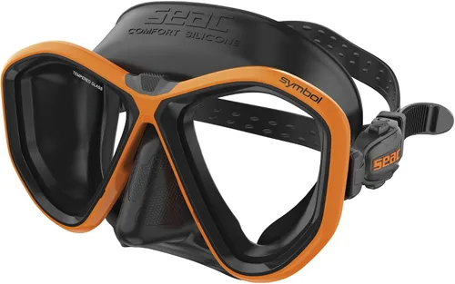Miniatura 7 de Seac Símbolo, máscara de buceo hecha en Italia con dos lentes y hebilla 3D