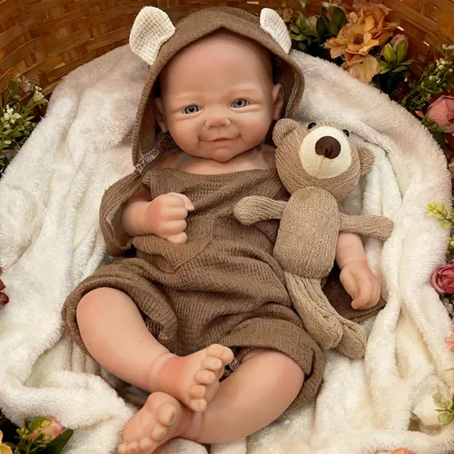 Miniatura 4 de OtardDolls Muñecas Bebé Reborn Realistas Muñeca Bebé Reborn de 17 Pulgadas Cuerpo Completo de Silicona Bebé Hecho a Mano con Peso Recién Nacido
