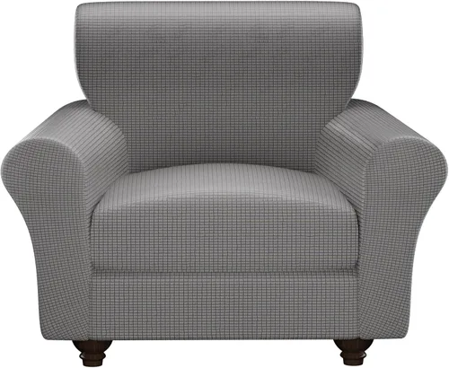 Miniatura 55 de Fundas elásticas para silla, fundas elásticas para sillón de 2 piezas, fundas de sofá lavables con diseño floral para sillón, protector de muebles
