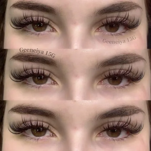 Miniatura 2 de Geeneiya Pestañas Wispy de Visón Natural Pestañas Postizas con Aspecto de Picos Extensiones de Pestañas Aspecto Esponjoso Pestañas Postizas de 18mm