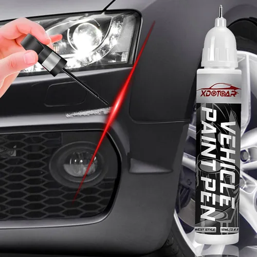 Pintura mate negra para retoques de coches, lápiz universal y preciso para arañazos de automóviles, removedor de arañazos duradero para autos,