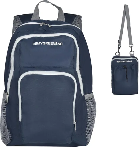 Miniatura 20 de Mochila impermeable plegable 35L para viajes de deportes al aire libre dentro del compartimento de ropa mojada plegable para múltiples 1Azul cielo