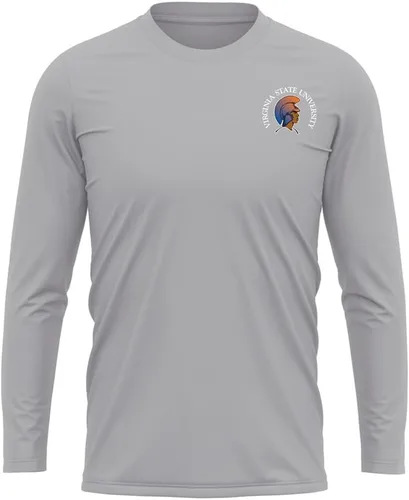 Miniatura 130 de Camisa deportiva de manga larga oficial de la NCAA Collegiate para hombre, con logotipo en el pecho izquierdo, colección Athletic Heather