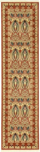 Miniatura 27 de Unique Loom Edinburgh Collection - Alfombra rectangular (2 pies x 3 pies 1 pulgada, rectangular, azul marino/bronceado)