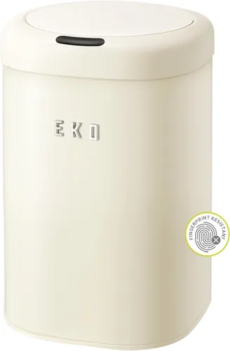 Miniatura 16 de EKO Basurero automático para baño con tapa, cubo de basura sin contacto de 2.1 galones con cubo extraíble, cubo de basura delgado de acero