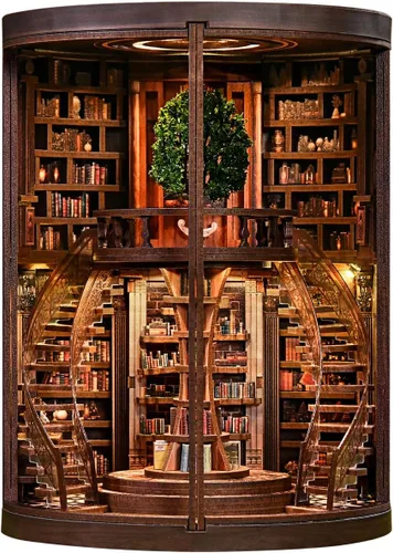 Miniatura 12 de DIY Book Nook Kit with LED Light, Miniature Dollhouse, 3D Wooden Puzzle, Bookshelf Insert Decor Craft Gift (750 PCs Windsor Castle)