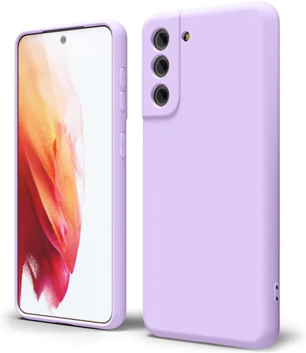 Miniatura 466 de oakxco Funda para teléfono Samsung Galaxy S21 Ultra con agarre de silicona líquida, bonita funda delgada y delgada de goma suave de TPU lisa