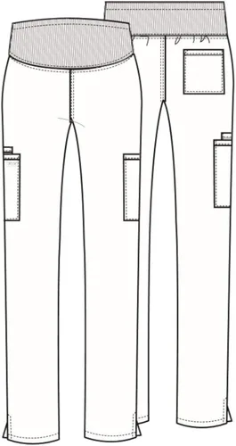 Miniatura 4 de Cherokee Pantalones de maternidad para mujer, ropa de trabajo profesional suave elástico WW220