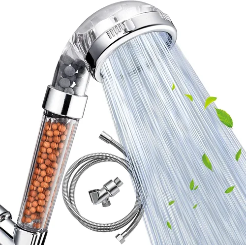 Miniatura 13 de NOSAME Cabezal de ducha, filtro de filtración de alta presión, ahorro de agua, 3 modos de función, pulverizador, cabezales de ducha de mano