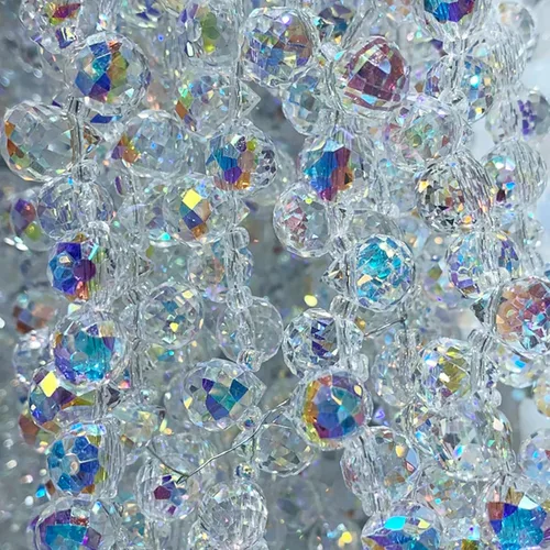 Miniatura 7 de 90 cuentas de cristal de lágrima de 0.315 pulgadas (0.315 in), cuentas brillantes para hacer joyas, atrapasoles, candelabros, aretes, collares