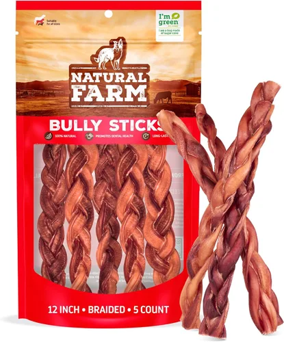 Miniatura 12 de Natural Farm Palitos trenzados sin olor (6 pulgadas, 10 unidades) – 100% carne de res alimentada con pasto, sin granos, bajos en grasa y totalmente