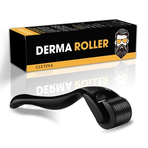 Rodillo Derma de titanio 540, rodillo de microagujas para hombres y mujeres, rodillo de microagujas de 0.010 in, herramienta para el cuidado de la