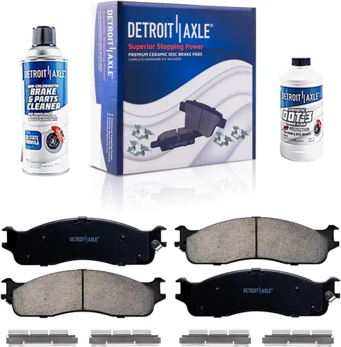 Miniatura 16 de Detroit Axle - Pastillas de freno de cerámica delanteras Reemplazo de pinza de freno derecha para Dodge Ram 1500 Dakota, Ram 1500 Classic - Juego