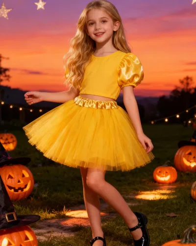 Miniatura 39 de Century Star Tutú de 4 capas para niñas pequeñas, faldas de ballet de tul para baile de princesa, esponjoso, para fiestas de cumpleaños de 2 a 8 años