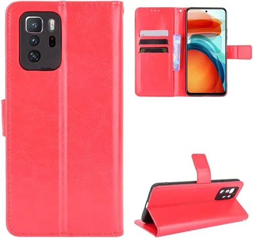 Miniatura 6 de Funda para Xiaomi Redmi Note 10 Pro 5G, Funda de cuero con tapa para Xiaomi Poco X3 GT/Redmi Note 10 Pro 5G Case Negro
