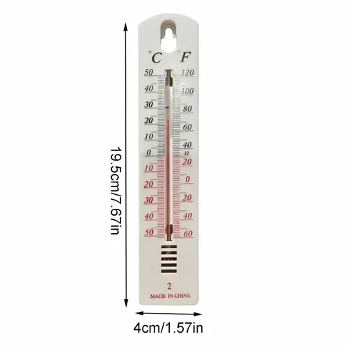 Miniatura 5 de Termómetro de habitación para interiores, juego de 6, termómetro montado en la pared, medidor de temperatura vertical, con lectura Fahrenheit
