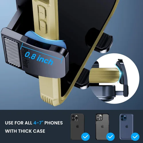 Miniatura 5 de Soporte para teléfono de coche para tu coche [Compatible con estuches gruesos] Accesorios para automóvil Ventilación de aire Rotación de 360 grados