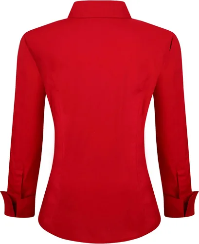 Miniatura 2 de Alex Vando - Blusa de vestir para mujer, corte regular, elástica y manga larga, para el trabajo