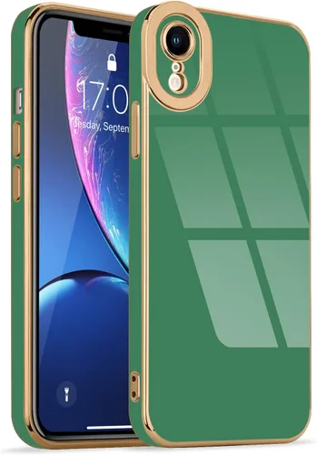 Miniatura 57 de Lafunda Diseñada para iPhone 13 Pro, fundas lujosas con chapado lindo para mujeres y niñas, elegante borde dorado, a prueba de golpes, TPU con funda