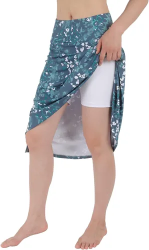 Miniatura 3 de Falda pantalón para mujer, modesta hasta la rodilla, atlética, midi, activa, para correr
