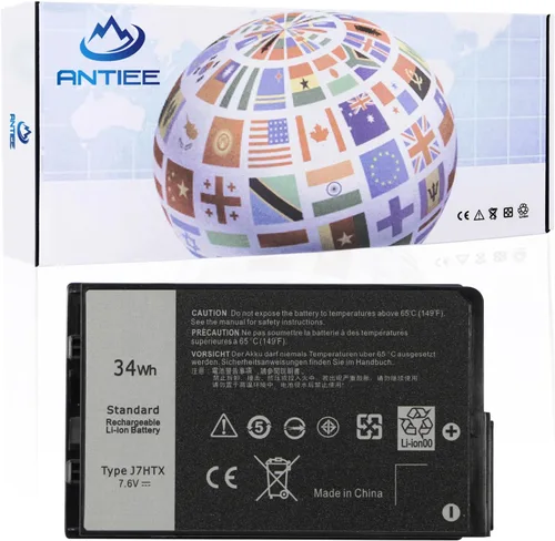 ANTIEE 34Wh J7HTX 7XNTR - Batería para laptop Dell Latitude 12 7202 7212 7220 Rugged Extreme Tablet 12 "Series 2JT7D 02JT7D FH8RW J82G5 VW5Y4