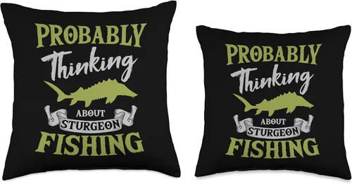 Miniatura 3 de Sturgeon Fishing Angler Apparel Sturgeon Fishing Angler - Almohada anádroma de pescador de agua dulce, 16 x 16 pulgadas, multicolor