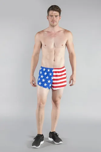Miniatura 3 de B.O.A Boa 1000SWP - Pantalón corto para correr con estampado Elite Split de 1 pulgada para hombre