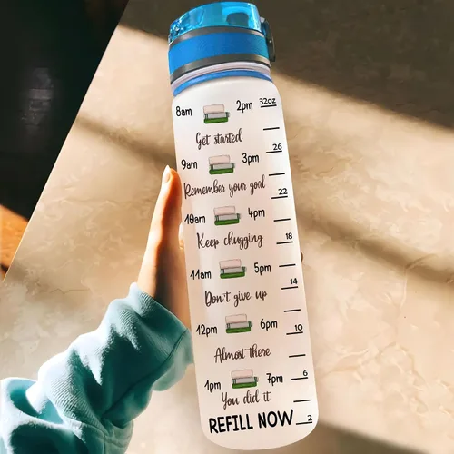 Miniatura 4 de Hyturtle Botella de agua motivacional personalizada para amantes de los libros de 32 onzas, Just A Girl Who Loves Books and Coffee Botella de agua
