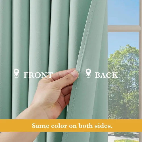 Miniatura 3 de RYB HOME - Cortinas para armario de 36 pulgadas, cortinas para oscurecer la habitación con ojales resistentes a la oxidación, cortinas