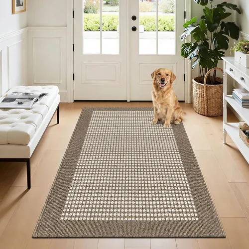 Miniatura 45 de Ileading Alfombra de pasillo de lavandería de 2 x 6 pies, antideslizante, con parte trasera de goma, lavable a máquina, alfombra gris