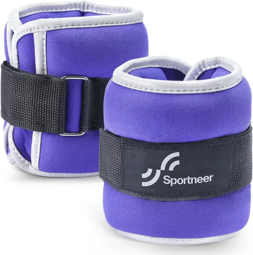 Miniatura 4 de Sportneer Pesas de tobillo para muñeca, par de pesas de 1/2/4/6/10 libras para hombres, mujeres, niños, entrenamiento de fuerza, juego de pesas