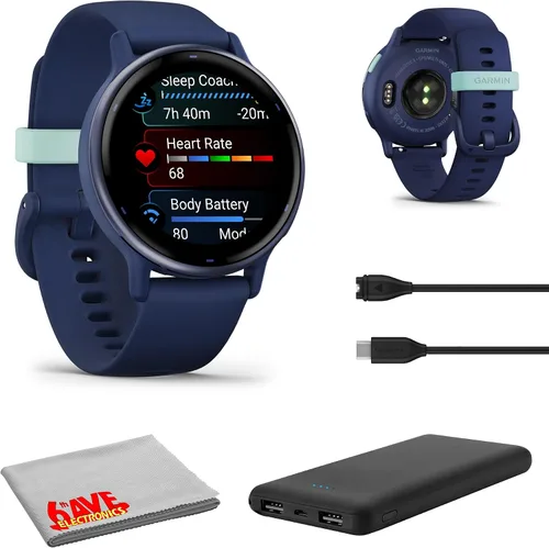 Miniatura 9 de Garmin vivoactive 5 - Reloj inteligente con GPS de salud y fitness para hombres y mujeres con bisel de aluminio pizarra, caja negra y banda