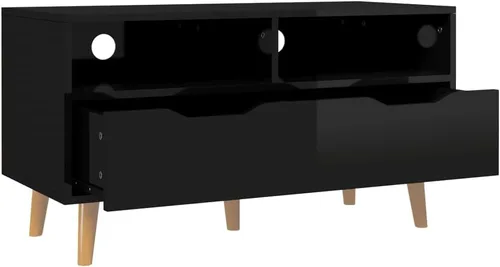 Miniatura 4 de TV Stand, Television Stands Media Console Entertainment Center Console Table Suitable for Living Room Home Office Bedroom Lounge High Gloss Black