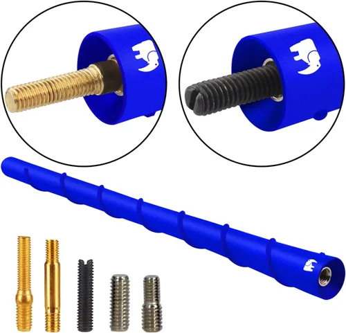 Miniatura 5 de ONE250 Antena de núcleo de cobre flexible en espiral de 8 pulgadas, compatible con Jeep Wrangler JK JKU JL JLU Rubicon Sahara Gladiator (JL) [JT]