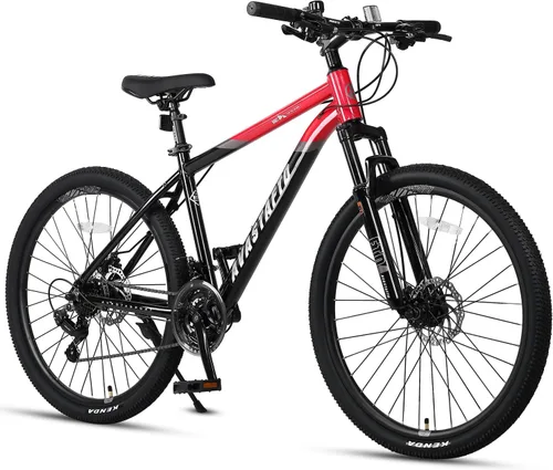 Miniatura 12 de AVASTA Earth 26 - Bicicleta de montaña de 27.5 pulgadas con marco de aluminio de 21 velocidades, freno de doble disco, cómodo sillín y varios
