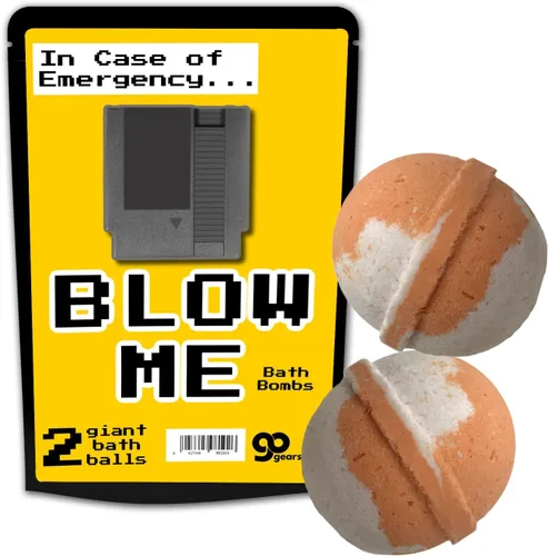 Blow Me Bath Bombs - Divertidos artículos de regalo de spa para mujeres, regalos retro para hermana mayor, pulverizadores de baño grandes con frases