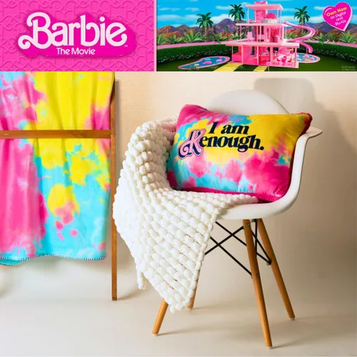 Miniatura 5 de Franco Barbie Movie Luxe - Almohada decorativa de sherpa de felpa súper suave de 20 pulgadas (producto oficial)