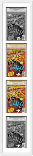 Miniatura 29 de Marco negro para cómics graduados Marco completo de cómics con paspartú de conservación negro y acrílico de grado UV Hecho para exhibir (6)