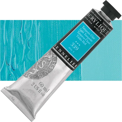 Miniatura 109 de Sennelier Acrílico para artistas extrafinos, 2.0 fl oz, luz verde cromo S3