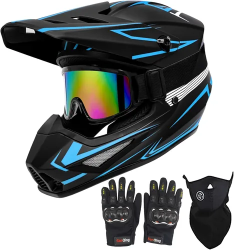 Casco de motocross para jóvenes, cascos de bicicleta de tierra para niños, cascos de motocicleta todoterreno, bicicleta de montaña, BMX, MX,