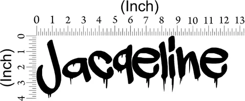 Miniatura 3 de VWAQ Calcomanía de pared personalizada con nombre de graffiti – Adhesivo decorativo de vinilo personalizado para niños, gráfico de hip hop, CSGN5