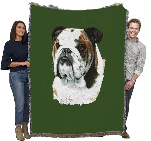 Miniatura 18 de Pure Country Weavers Manta con texto en inglés "I Said I was Sorry Bulldog por Bob Christie", regalo para los amantes de los perros, manta de tapiz