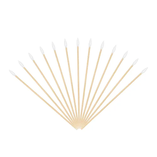 Miniatura 8 de Hisopos de algodón de maquillaje de precisión, capullos de algodón XL de doble punta con puntas puntiagudas y planas, aplicador de puntas de algodón