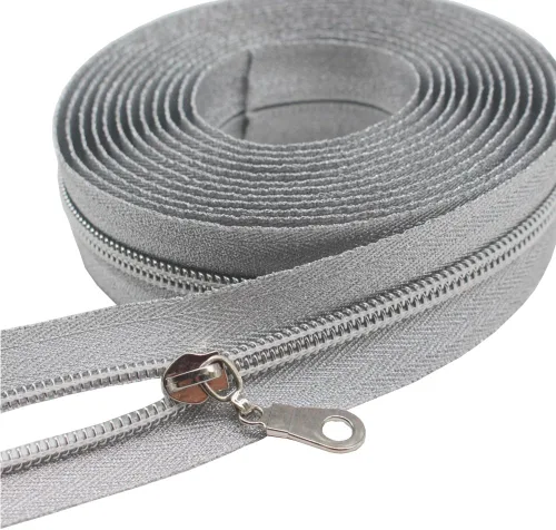Miniatura 12 de YaHoGa #5 Cremalleras metálicas de nailon color latón antiguo de The Yard Bulk Cinta beige de 10 yardas con 25 unidades de tiradores para costura