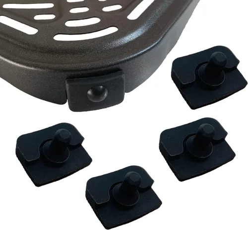 Miniatura 12 de 8 piezas de parachoques de goma para freidora de aire de 2 cuartos, 3.7 cuartos de galón, bandeja de freidora de aire de 5 cuartos de galón