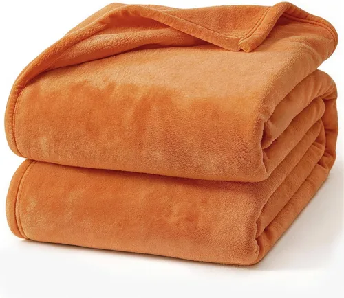 Miniatura 46 de Hansleep Manta de forro polar para sofá beige, súper suave manta de franela esponjosa y acogedora para todas las estaciones, beige, manta de 50x60