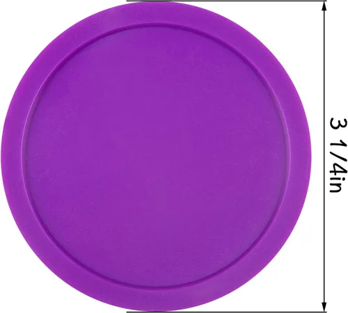 Miniatura 3 de Discos de hockey de aire de 3 1/4 pulgadas, paquetes de objetivos de tamaño completo, accesorios de repuesto para mesas de juego (6 piezas)