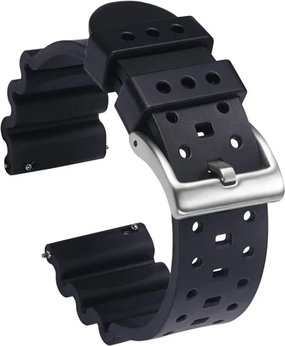 Carty Correas de reloj de silicona de liberación rápida para hombres y mujeres, de alta calidad, impermeables, 0.787in, 0.866in, 0.945in, correas de